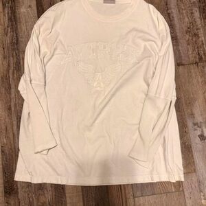 Avirex Off-White Graphic Long Sleeve